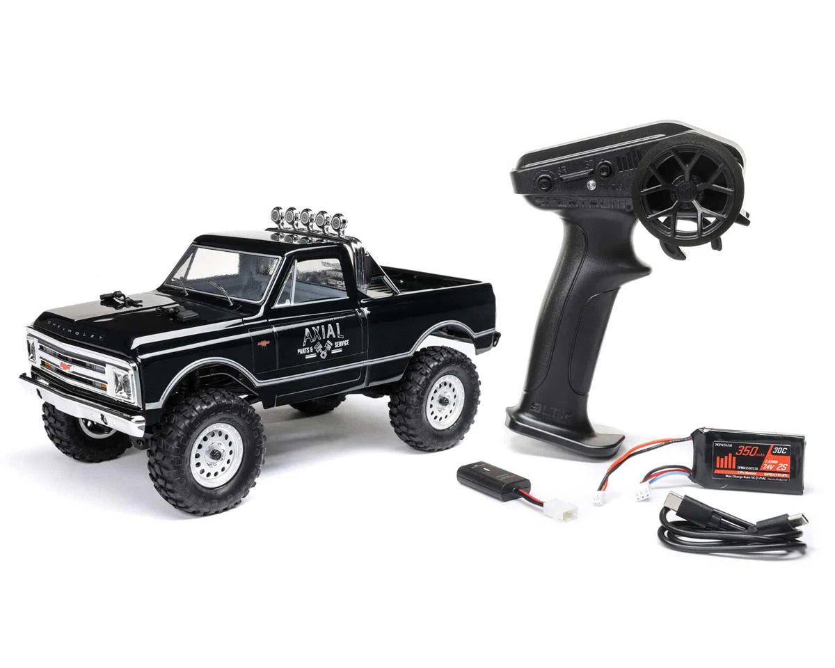 AXI00001V2T4 Axial 1/24 SCX24 1967 Chevrolet C10 4WD Truck RTR Black