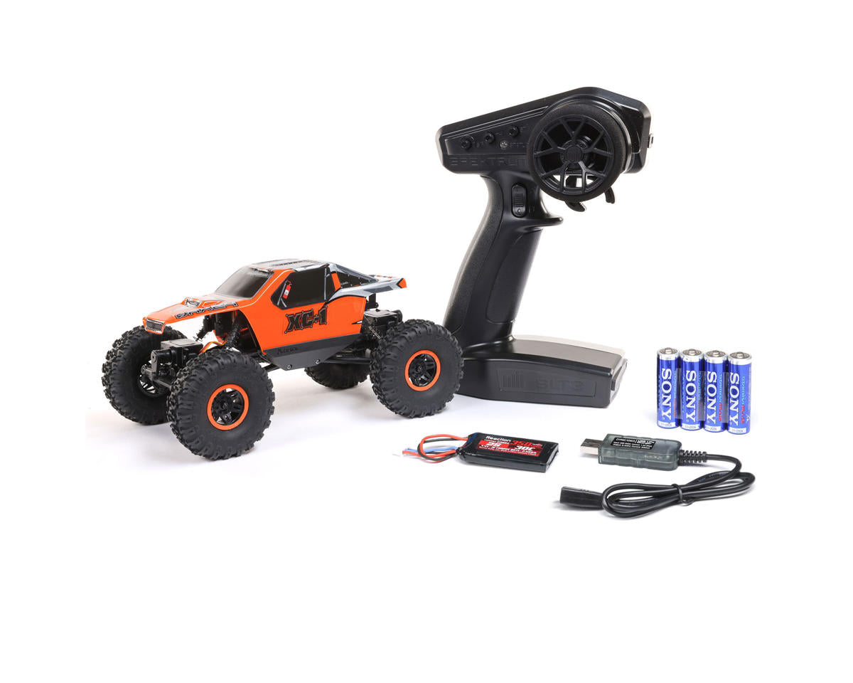 AXI00003T2 Axial AX24 XC-1 1/24 4WD RTR 4WS Mini Crawler (Orange) w/2.4GHz Radio, Battery & Charger