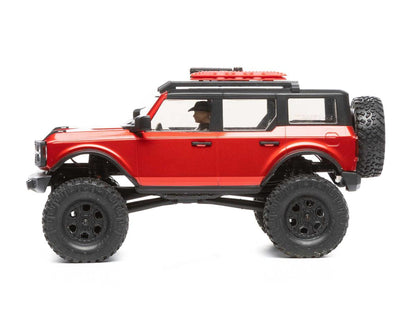 AXI00006T1 Axial SCX24 2021 Ford Bronco Hard Body 1/24 4WD RTR Scale Mini Crawler (Red) w/2.4GHz Radio