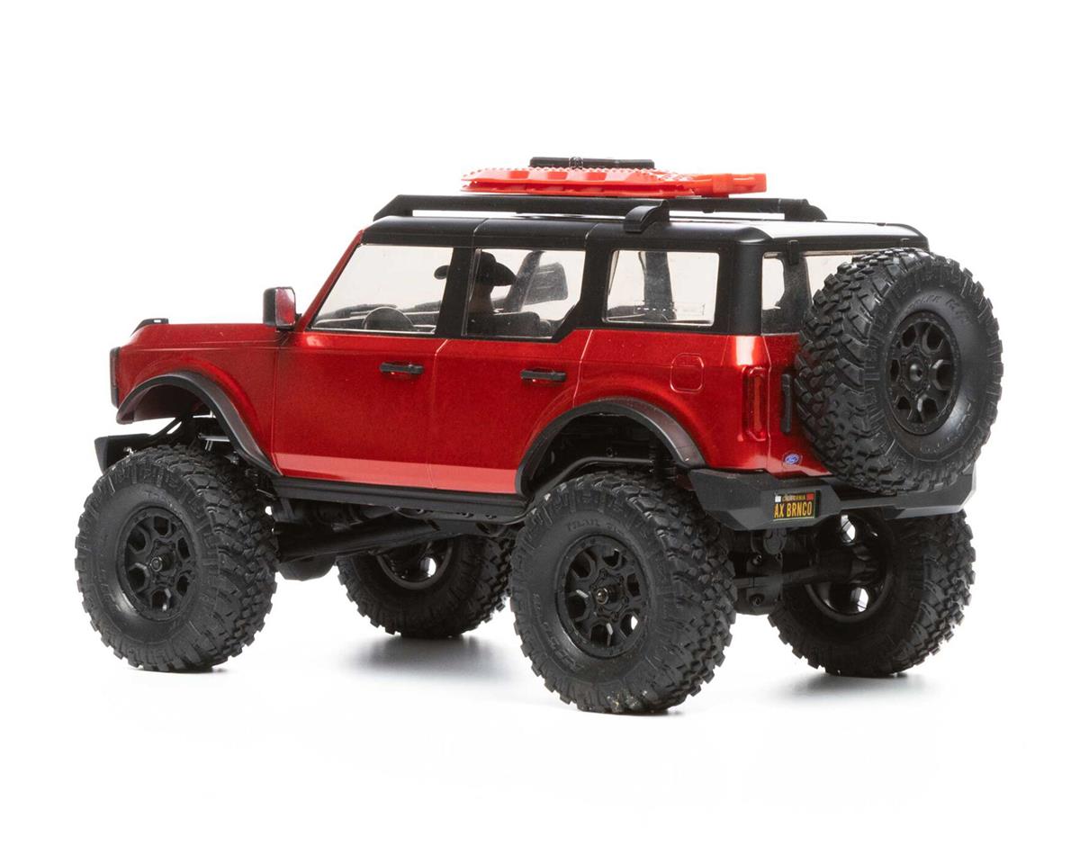 AXI00006T1 Axial SCX24 2021 Ford Bronco Hard Body 1/24 4WD RTR Scale Mini Crawler (Red) w/2.4GHz Radio