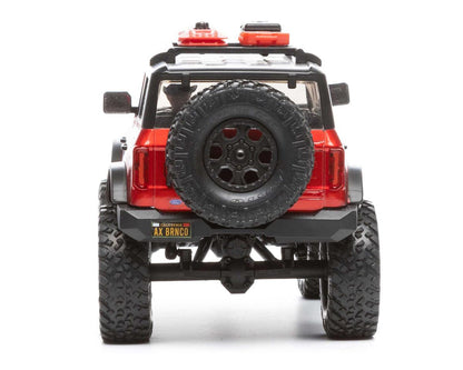 AXI00006T1 Axial SCX24 2021 Ford Bronco Hard Body 1/24 4WD RTR Scale Mini Crawler (Red) w/2.4GHz Radio