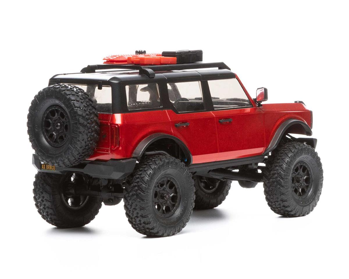 AXI00006T1 Axial SCX24 2021 Ford Bronco Hard Body 1/24 4WD RTR Scale Mini Crawler (Red) w/2.4GHz Radio