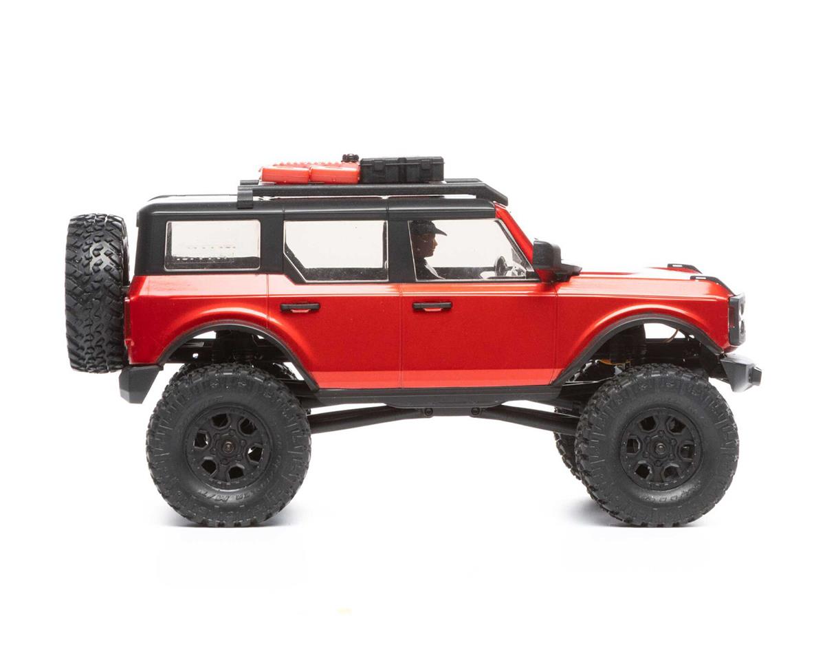 AXI00006T1 Axial SCX24 2021 Ford Bronco Hard Body 1/24 4WD RTR Scale Mini Crawler (Red) w/2.4GHz Radio