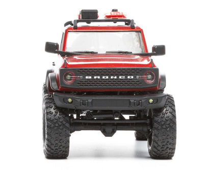 AXI00006T1 Axial SCX24 2021 Ford Bronco Hard Body 1/24 4WD RTR Scale Mini Crawler (Red) w/2.4GHz Radio
