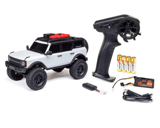 Axial SCX24 Ford Bronco Hard Body 1/24 4WD RTR Scale Mini Crawler (White) w/2.4GHz Radio, Battery & Charger - AXI00006V2T4
