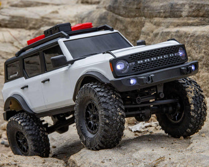 Axial SCX24 Ford Bronco Hard Body 1/24 4WD RTR Scale Mini Crawler (White) w/2.4GHz Radio, Battery & Charger - AXI00006V2T4