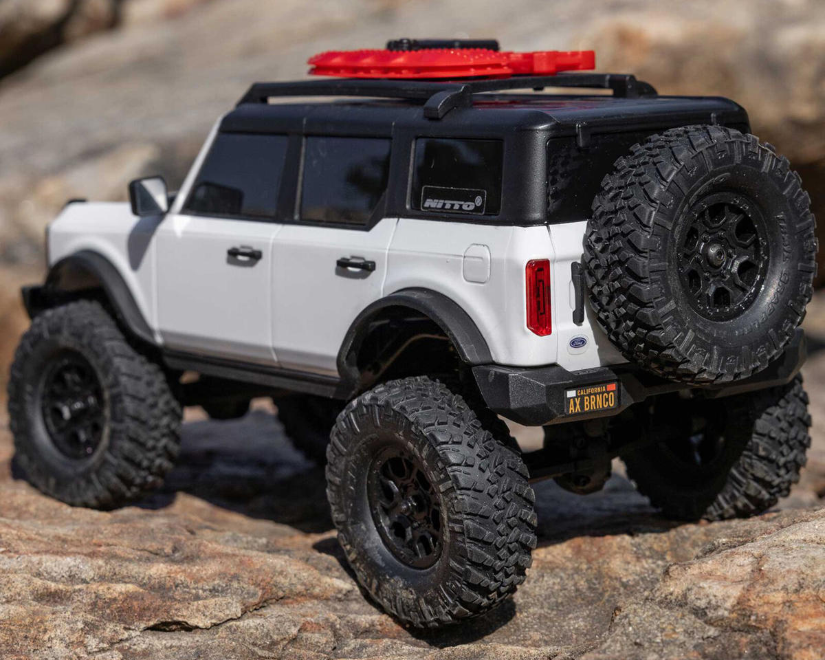 Axial SCX24 Ford Bronco Hard Body 1/24 4WD RTR Scale Mini Crawler (White) w/2.4GHz Radio, Battery & Charger - AXI00006V2T4