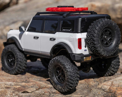 Axial SCX24 Ford Bronco Hard Body 1/24 4WD RTR Scale Mini Crawler (White) w/2.4GHz Radio, Battery & Charger - AXI00006V2T4