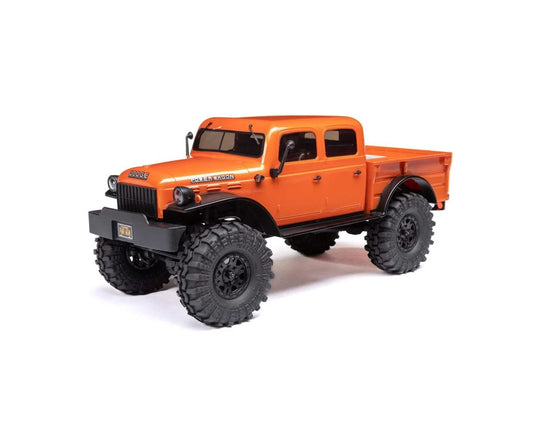 AXI00007T1 Axial SCX24 40's 4 Door Dodge Power Wagon 1/24 4WD RTR Scale Mini Crawler (Orange) w/2.4GHz Radio