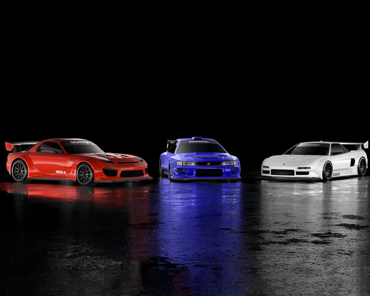 Bittydesign 1/28 KANJO-R Micro On-Road TC Polycarbonate Body (Clear) - BDYBDMZ-KJR