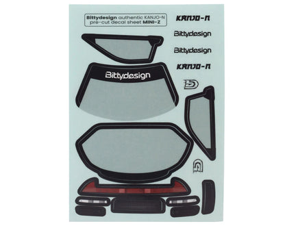 Bittydesign 1/28 KANJO-N Micro On-Road TC Polycarbonate Body (Clear) - BDYBDMZ-KJN