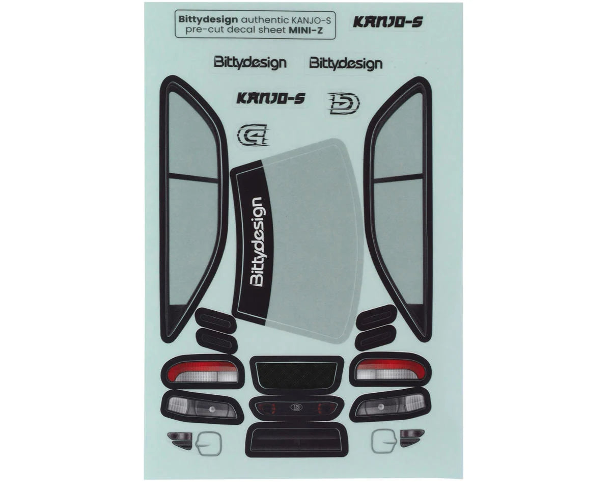 Bittydesign 1/28 KANJO-S Micro On-Road TC Polycarbonate Body (Clear) - BDYBDMZ-KJS
