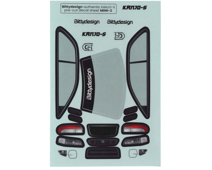 Bittydesign 1/28 KANJO-S Micro On-Road TC Polycarbonate Body (Clear) - BDYBDMZ-KJS