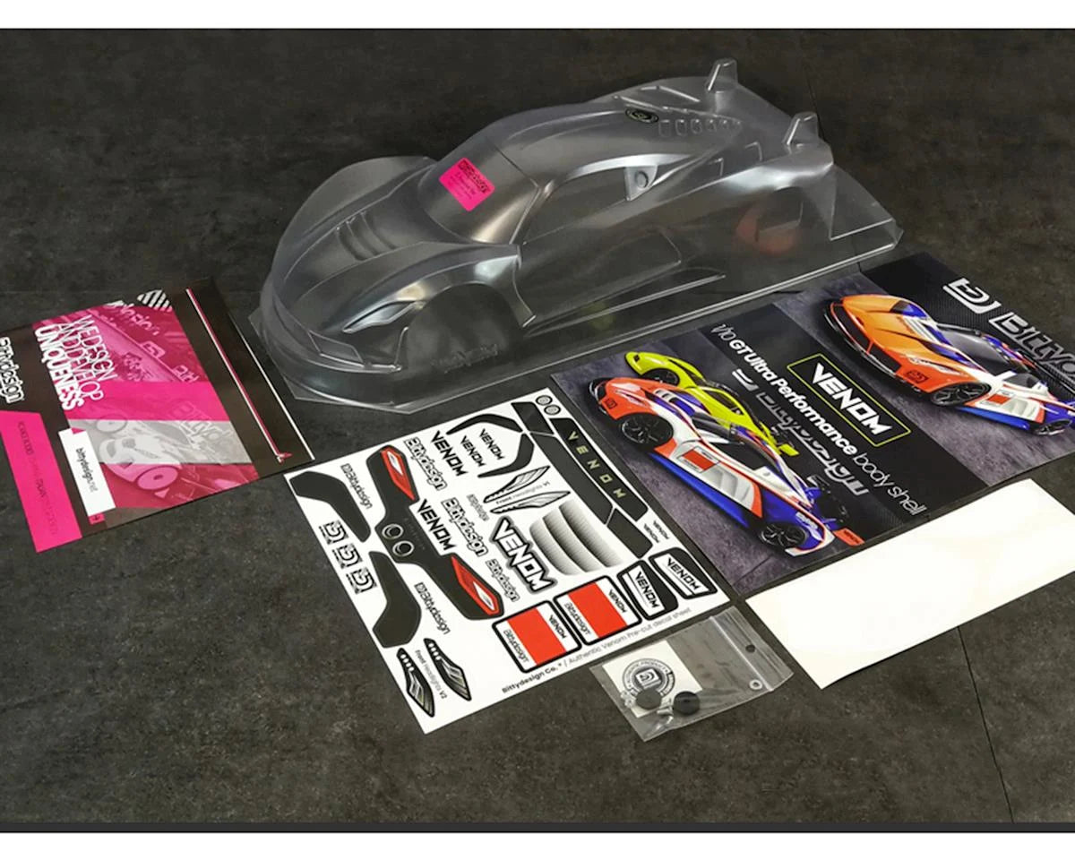 Bittydesign Venom 1/10 GT Body (Clear) (190mm) - BDGT-190VNM