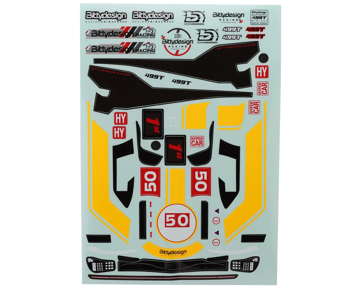 Bittydesign 499T Hypercar 1/10 Body (Clear) (190mm) (Lightweight) (TT-02) - BDYLMH-190499T