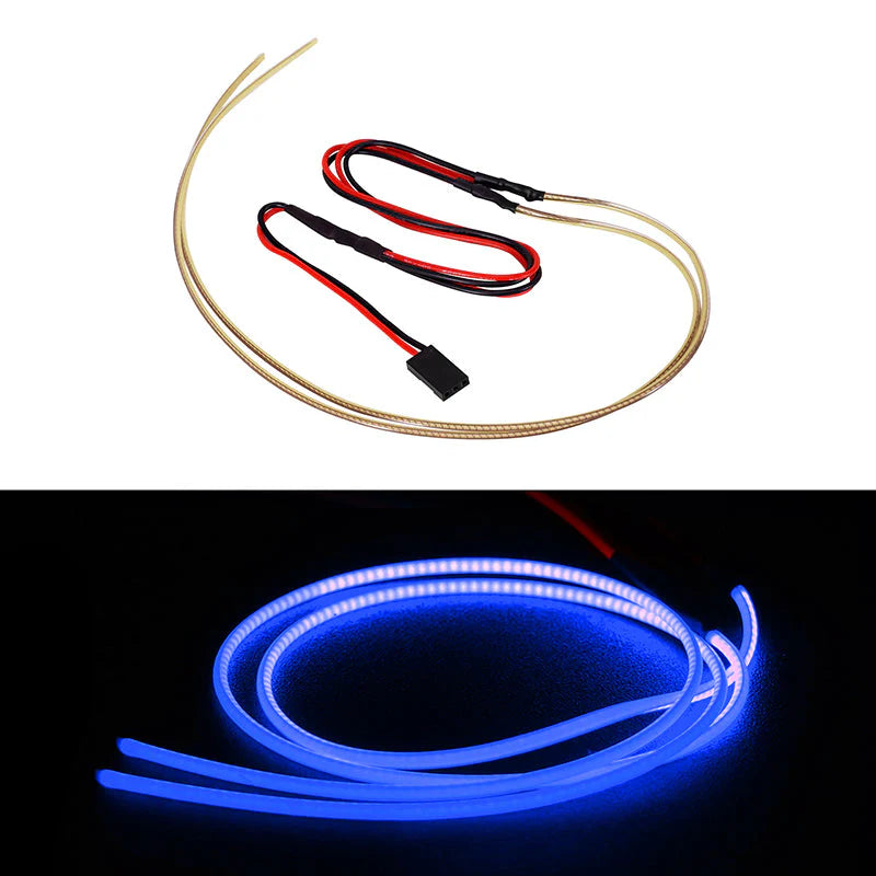 INJORA Flexible Cuttable LED Strip Lights for RC Cars (Blue) - L42-DB