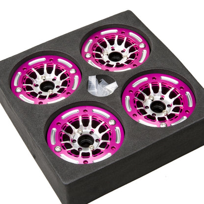 RhinoRC MOZA 1.9 Inch Super Pink Color Aluminum Wheel Rim 4PCS - 19S01
