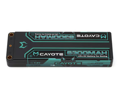 Cayote 2S 145C LCG Stick LiHV Battery (7.6V/6300mAh) w/5mm Bullets - CYE632S145