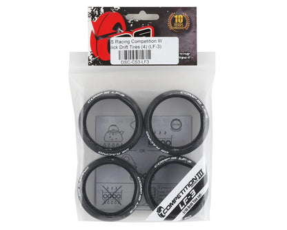 DS Racing Competition III Slick Drift Tires (4) (LF-3) - DSC-CS3-LF3