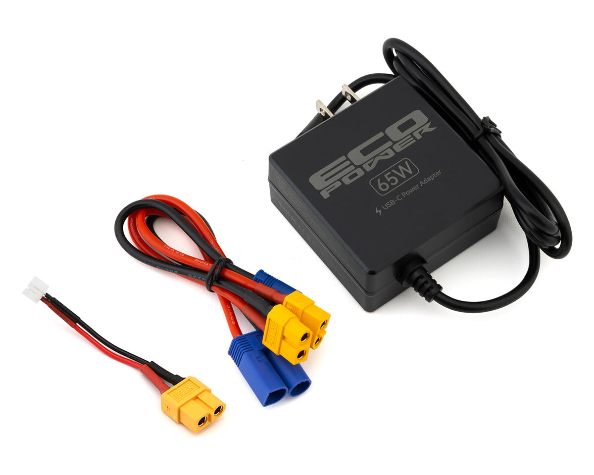 ECP-1008 EcoPower Intelligent 2S 450mAh PH2.0 LiPo Battery/"Electron Mini" Charger Bundle (SCX24 & Other Mini Crawlers)