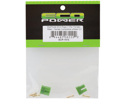 EcoPower EC2 Plugs (1 Pair Female/Male) - Female Compatible w/Male IC2 ECP-1510