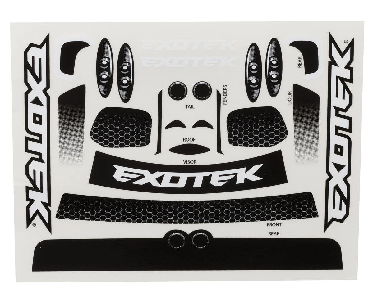 Exotek Pzero R 1/10 USGT Touring Car Body (Clear) (190mm) w/Wing - EXO2288