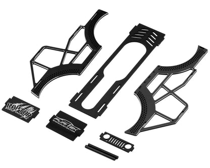 FUR-2110 FuriTek Raptor Aluminum Frame Kit for SCX24 Crawlers Black