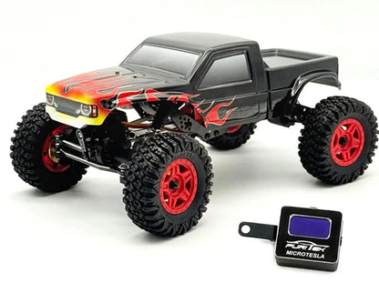 Furitek Terra Comp 1/18 RTR Brushless Micro Rock Crawler (Black Flame) w/Komodo Unity, Micro Tesla DigiBoard & 2.4GHz Radio - FUR-2727