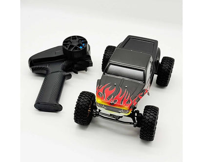 Furitek Terra Comp 1/18 RTR Brushless Micro Rock Crawler (Black Flame) w/Komodo Unity, Micro Tesla DigiBoard & 2.4GHz Radio - FUR-2727