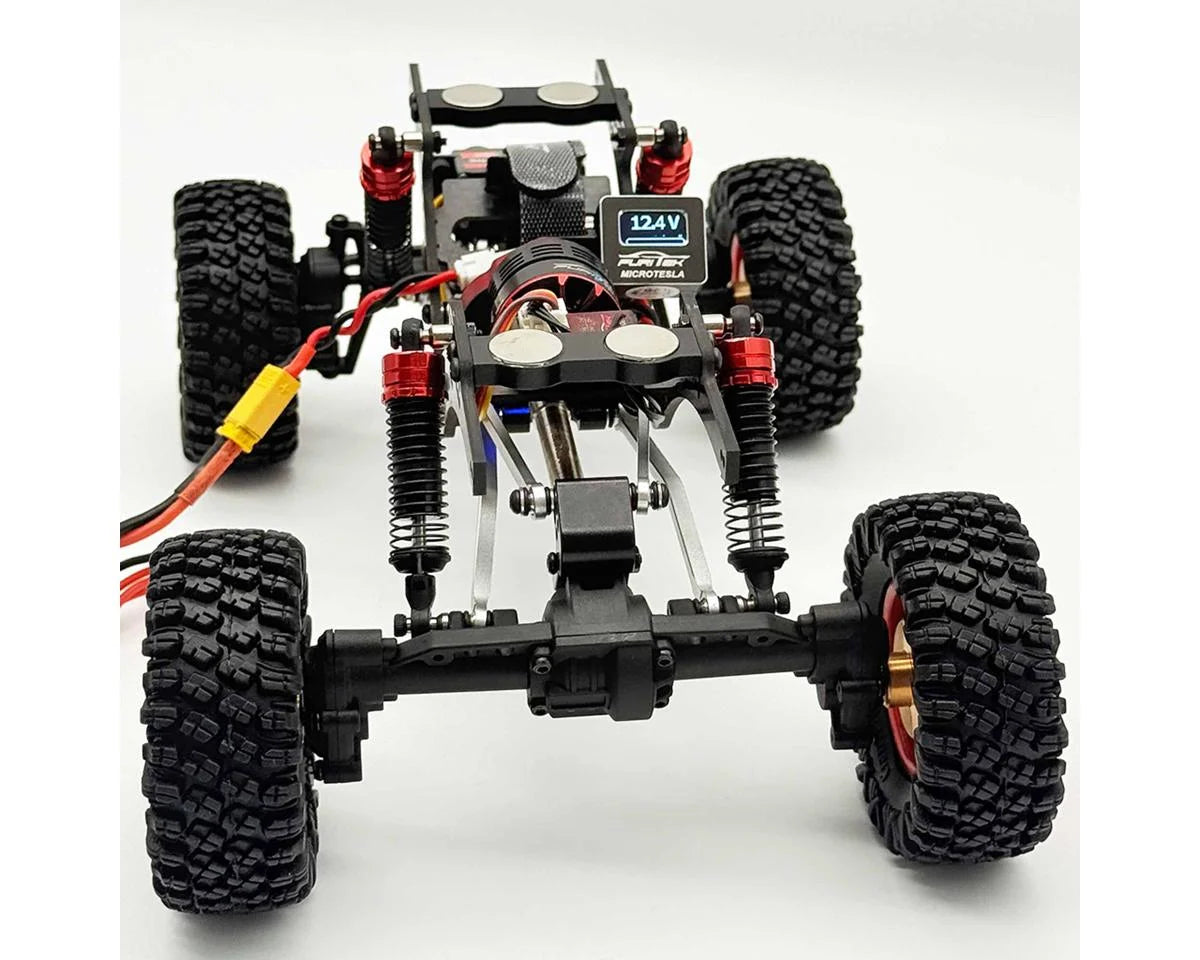 Furitek Terra Comp 1/18 RTR Brushless Micro Rock Crawler (Black Flame) w/Komodo Unity, Micro Tesla DigiBoard & 2.4GHz Radio - FUR-2727