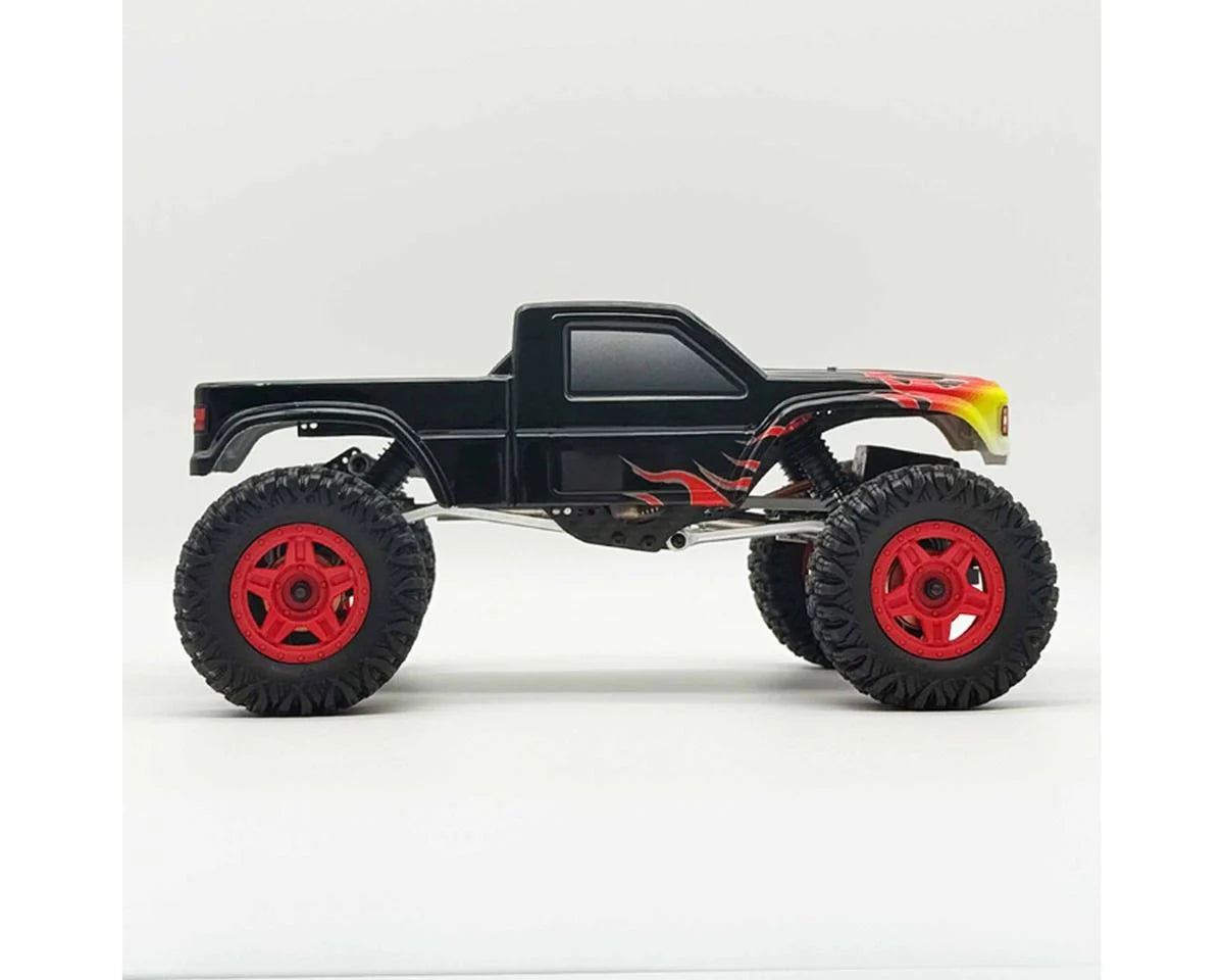 Furitek Terra Comp 1/18 RTR Brushless Micro Rock Crawler (Black Flame) w/Komodo Unity, Micro Tesla DigiBoard & 2.4GHz Radio - FUR-2727