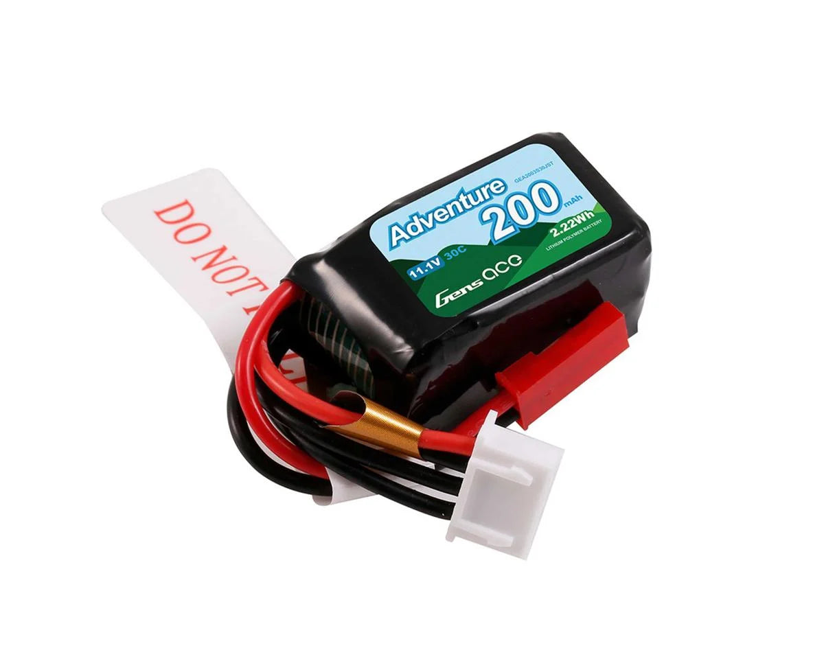 GEA2003S30JST Gens Ace 3S 30C Adventure Lipo Battery Pack