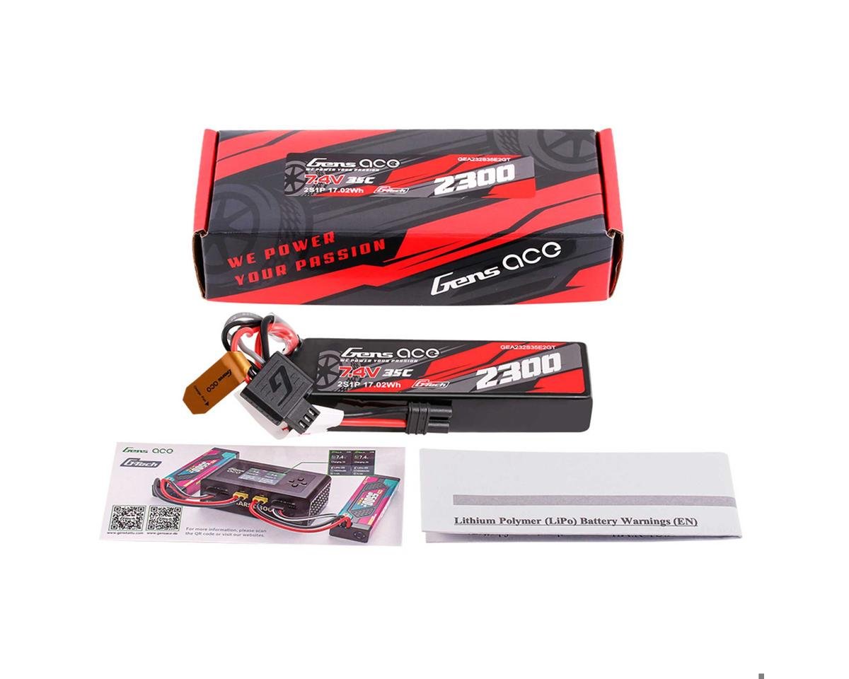 Gens Ace 2S 35C G-Tech Lipo Battery Pack (7.4V/2300mAh) w/iEC2 Connector - GEA232S35E2GT