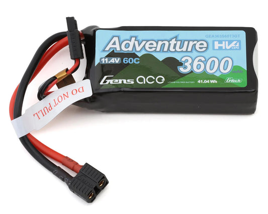 Gens Ace G-Tech Smart 3S LiHV Battery 60C (11.4V/3600mAh) w/Universal Connector - GEA363S60T3GT