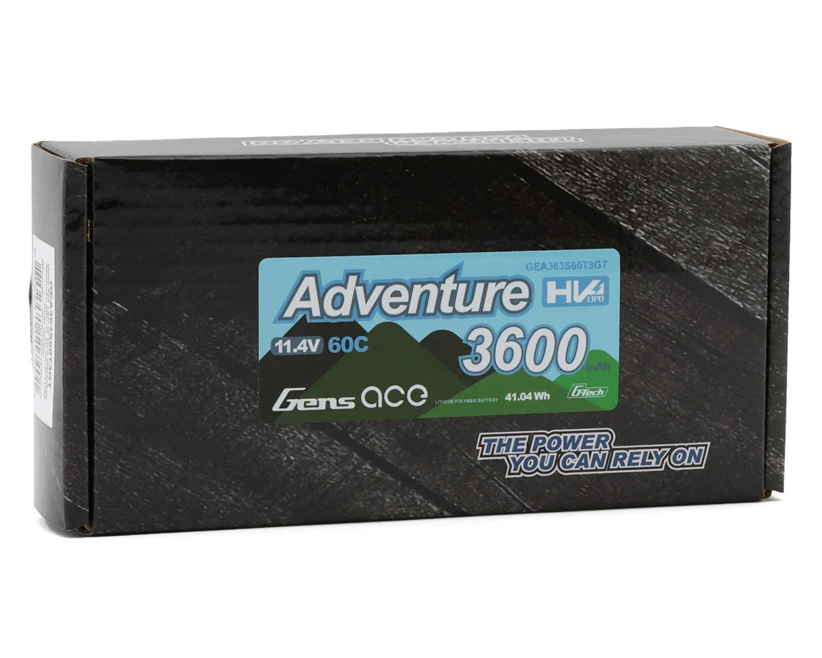 Gens Ace G-Tech Smart 3S LiHV Battery 60C (11.4V/3600mAh) w/Universal Connector - GEA363S60T3GT