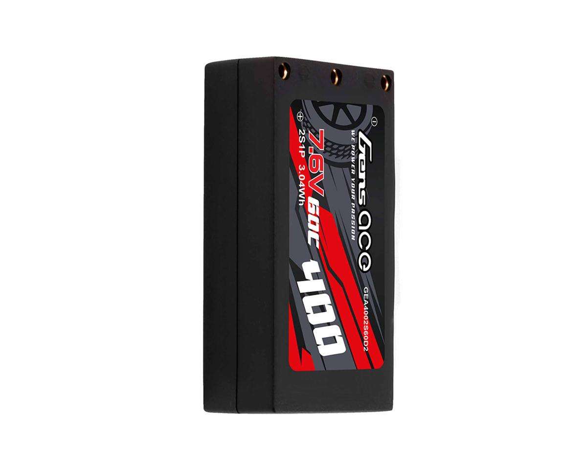 Gens Ace Lipo 400mAh 7.6V w/2mm Bullets - GEA4002S60D2