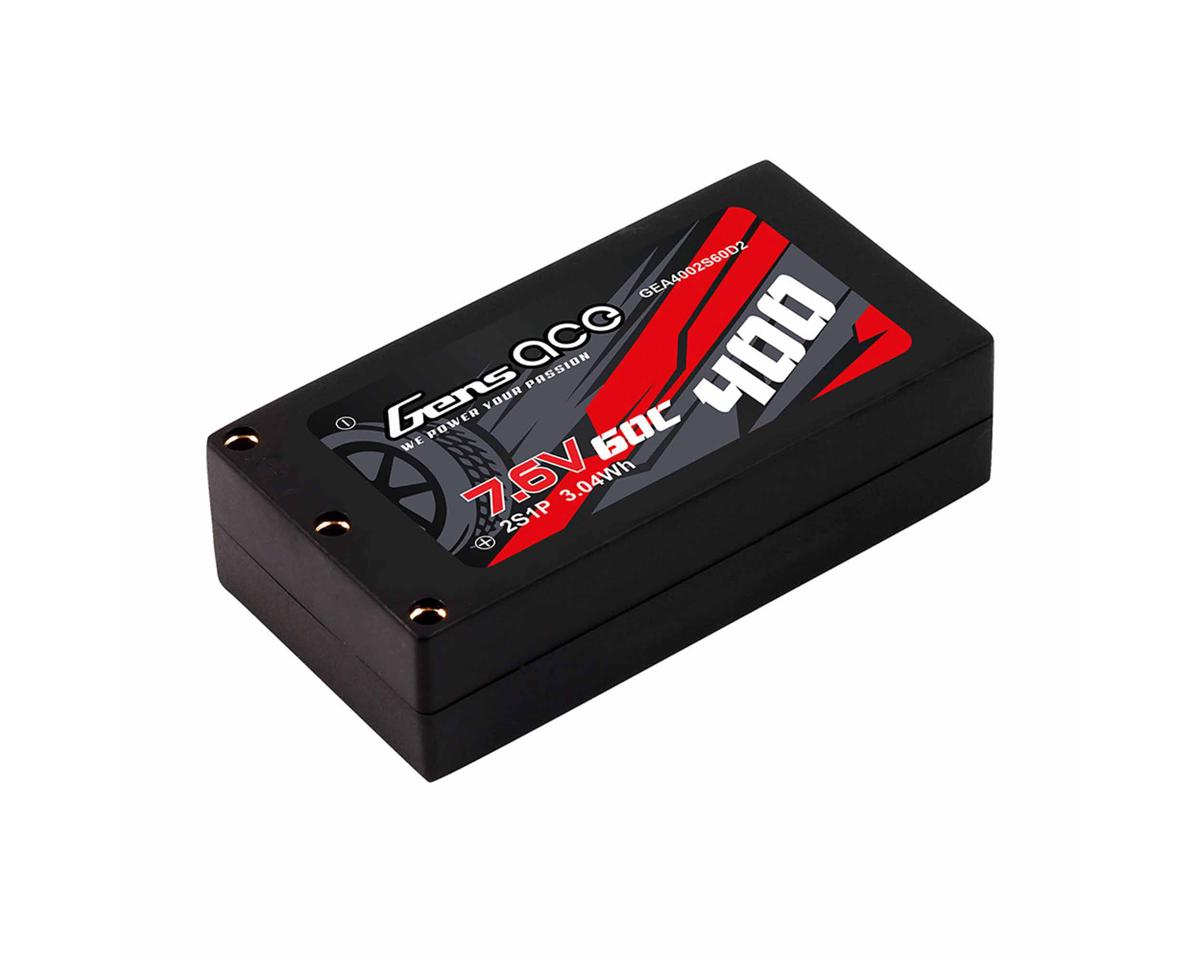 Gens Ace Lipo 400mAh 7.6V w/2mm Bullets - GEA4002S60D2