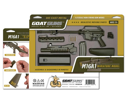 GOA16-Green Goat Guns Miniature 1/3 Scale Die-Cast Vietnam M16A1 Grenadier Model Kit