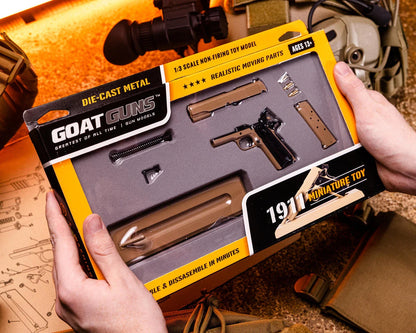 GOA1911-Coyote Goat Guns Miniature 1/2.5 Scale Die-Cast 1911 Model Kit Coyote