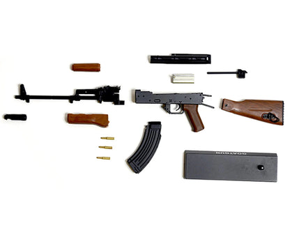 GOAAK-Black Goat Guns Miniature 1/3 Scale Die-Cast AK47 Model Kit Black