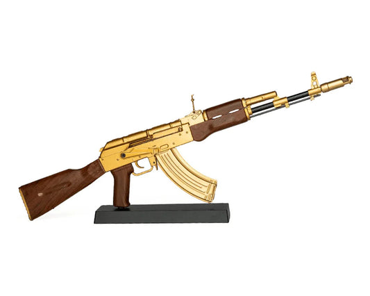 GOAAK-Gold Goat Guns Miniature 1/3 Scale Die-Cast AK47 Model Kit Gold