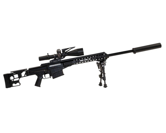 GOAMK22-Black Goat Guns Miniature 1/4 Scale Die-Cast Barrett MRAD Model Kit Black
