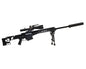 GOAMK22-Black Goat Guns Miniature 1/4 Scale Die-Cast Barrett MRAD Model Kit Black