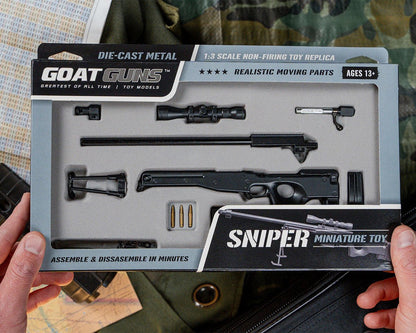 GOASR-Black Goat Guns Miniature 1/4 Scale Die-Cast SR Model Kit Black