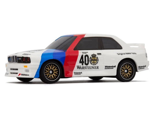 HPI Nano-TTR 1987 BMW M3 E30 Warsteiner 1/64 RTR Electric 2WD Micro Touring RC Car (White) w/2.4GHz Radio, Battery & USB-C Cable - HPI60992