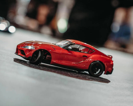 HPI Stage-D24 1/24 2WD Brushed RTR Drift Car w/2024 Toyota GR Supra Body (Red) - HPI161267