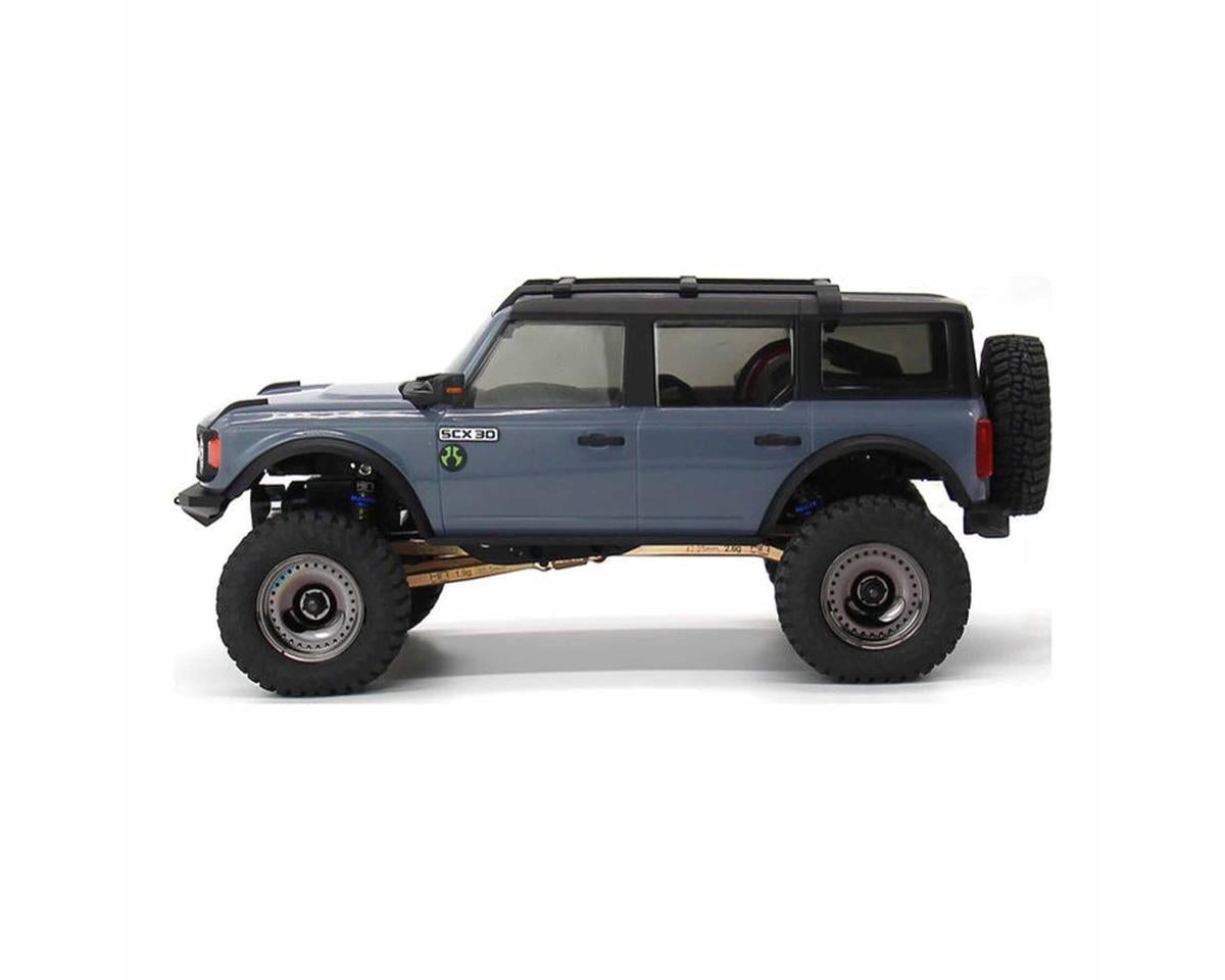 Hot Racing Axial SCX30 0.7" Brass Crawler Wheels (Black Chrome) (4) (9.3g ea) - SXTY919H01