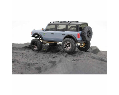 Hot Racing Axial SCX30 0.7" Brass Crawler Wheels (Black Chrome) (4) (9.3g ea) - SXTY919H01