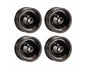 Hot Racing Axial SCX30 0.7" Brass Crawler Wheels (Black Chrome) (4) (9.3g ea) - SXTY919H01
