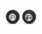 Hot Racing Axial SCX30 0.7" Brass Crawler Wheels (Chrome) (4) (9.3g ea) - SXTY919H08